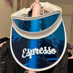 Sabrina Carpenter Short N Sweet Espresso Blue and White Visor